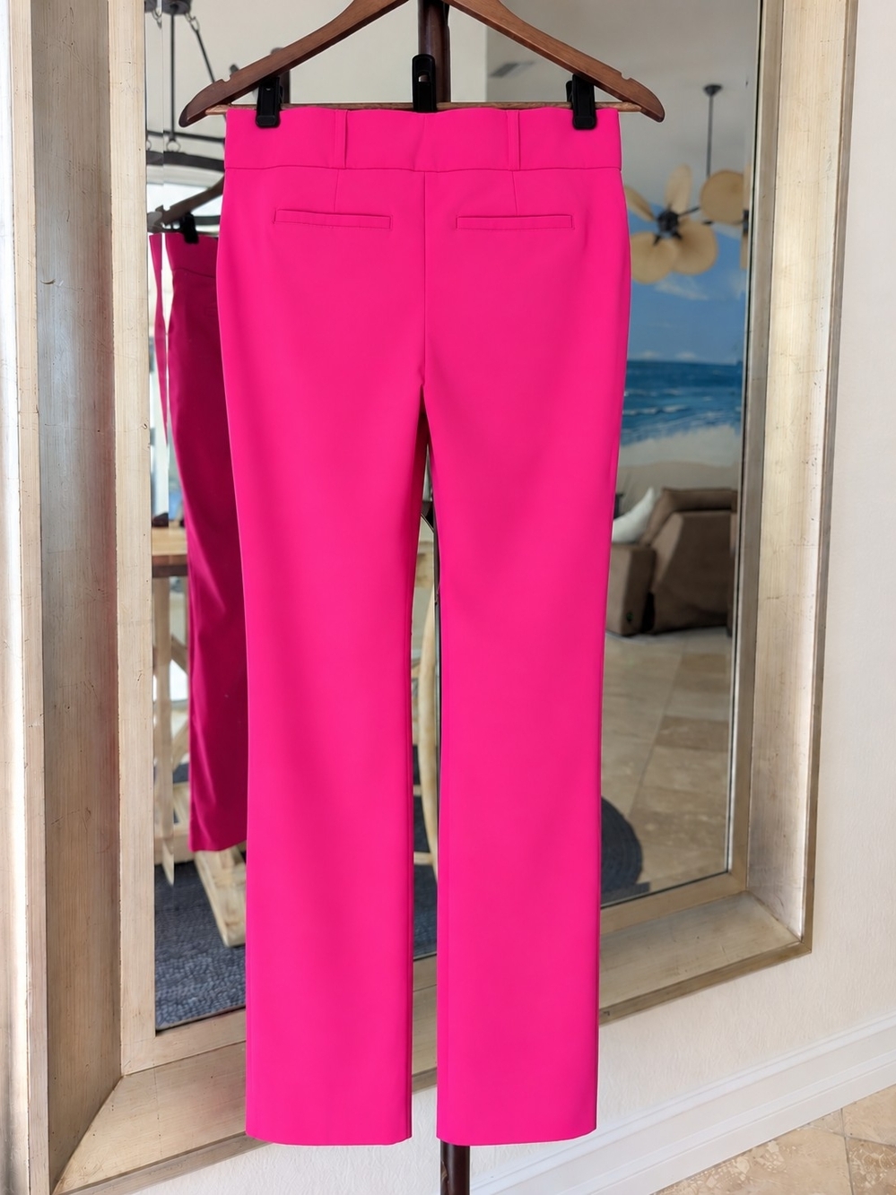 Simply Vera Vera Wang Hot Pink Straight-Leg Dress Pants